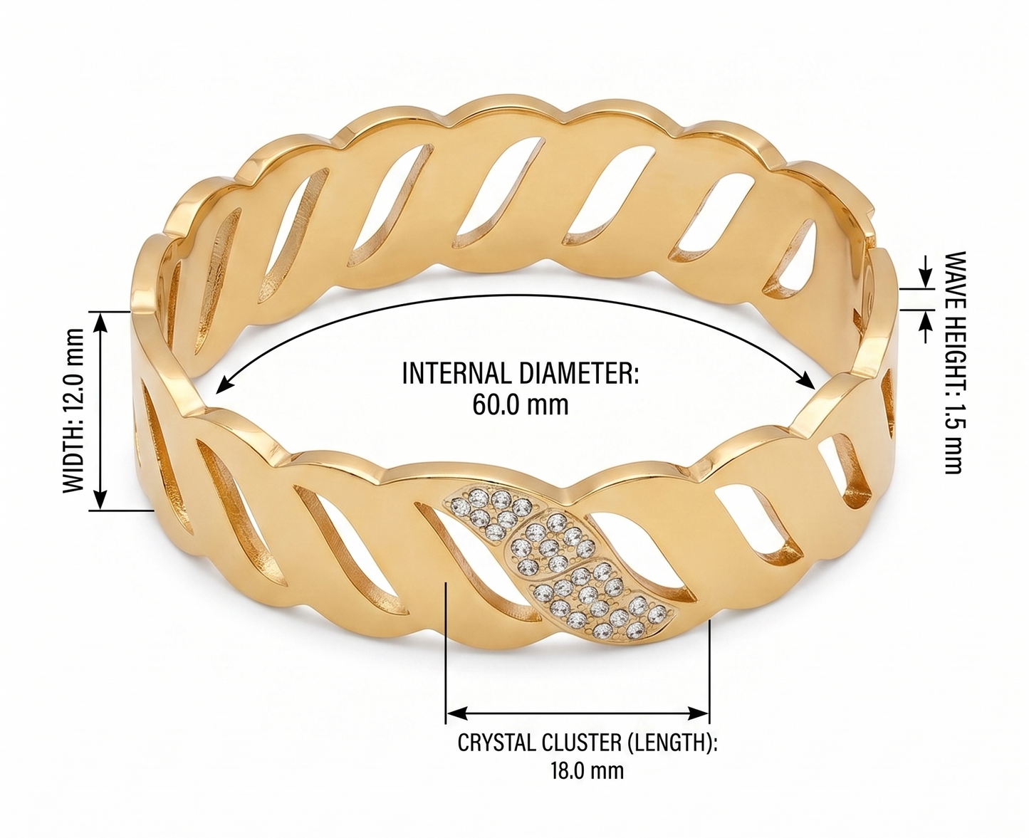 Stainless Steel Bangle for Women | Waterproof & Tarnish-Free