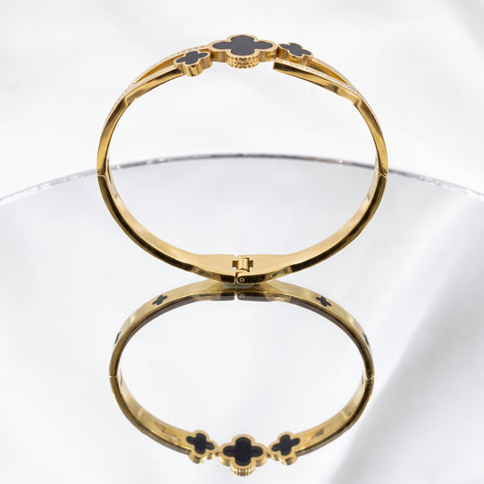 Ladies Bracelet - Floral Enamel Bangle