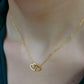 Double Heart Pendant Necklace – Premium Gold Stainless Steel