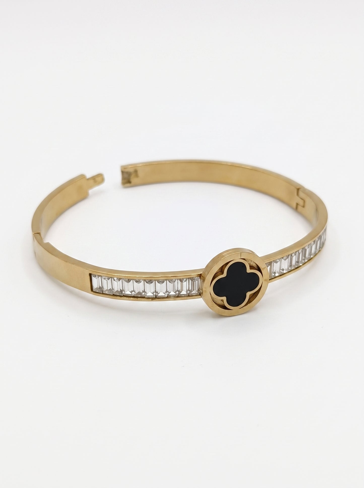 Ladies Bracelet - Antique Oxidized Silver Kada