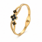 Stainless Steel Bangle - Floral Enamel Bangle