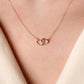 Double Heart Pendant Necklace – Premium Gold Stainless Steel