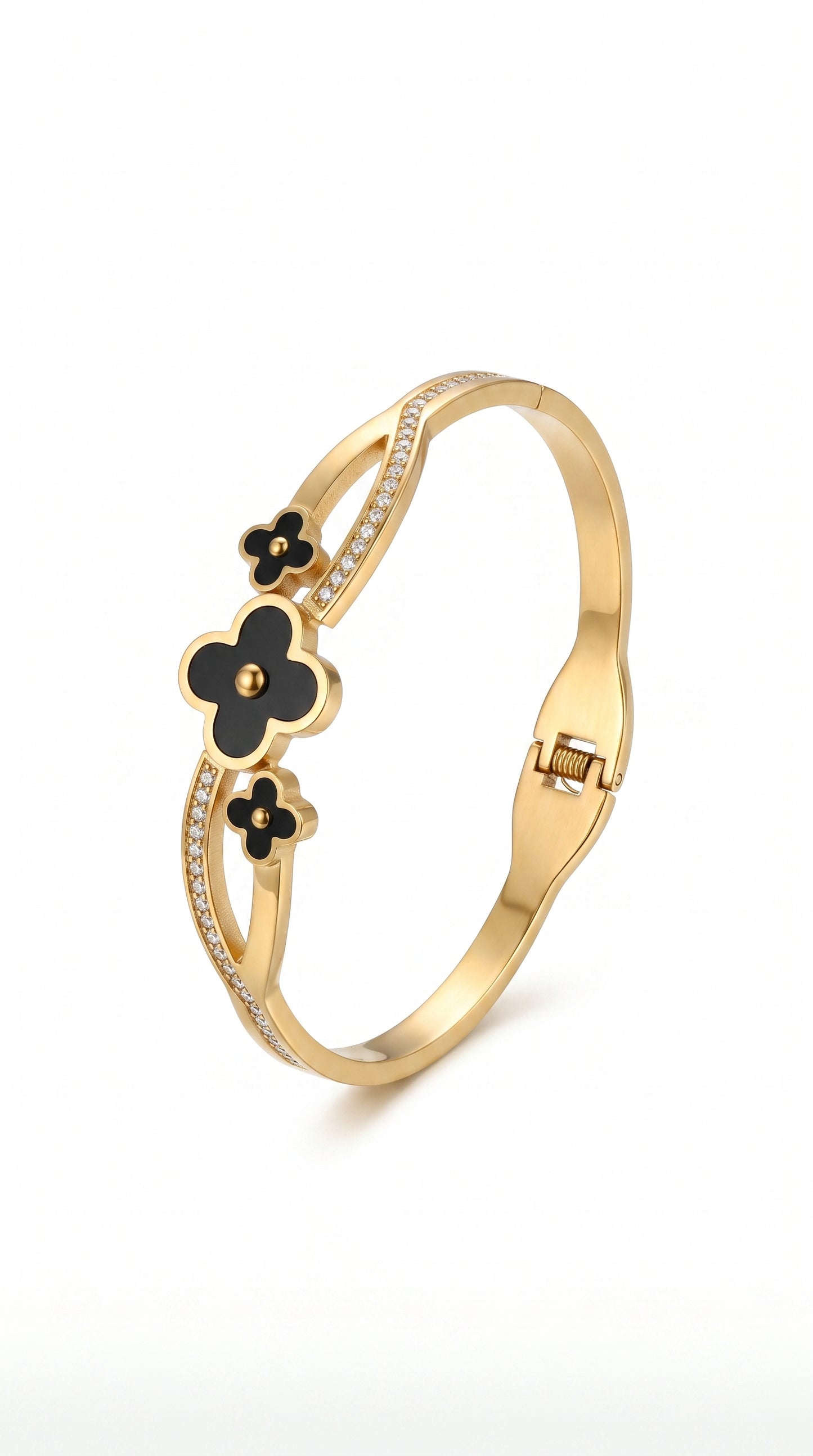 Ladies Bracelet - Floral Enamel Bangle