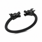 Black Stainless Steel Bangle,