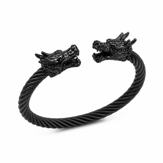 Black Stainless Steel Bangle,