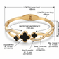 Stainless Steel Bangle - Floral Enamel Bangle