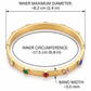Stainless Steel - stones Bangle for Women | Waterproof & Tarnish-Free