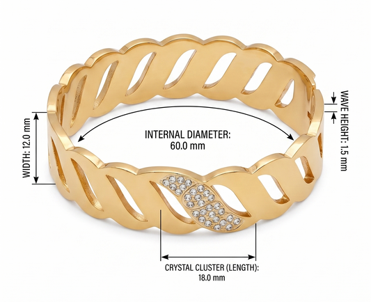Stainless Steel Bangle for Women | Waterproof & Tarnish-Free