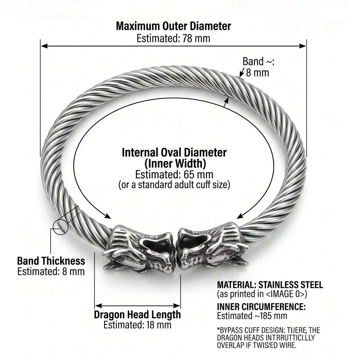 Silver Stainless Steel Bangle