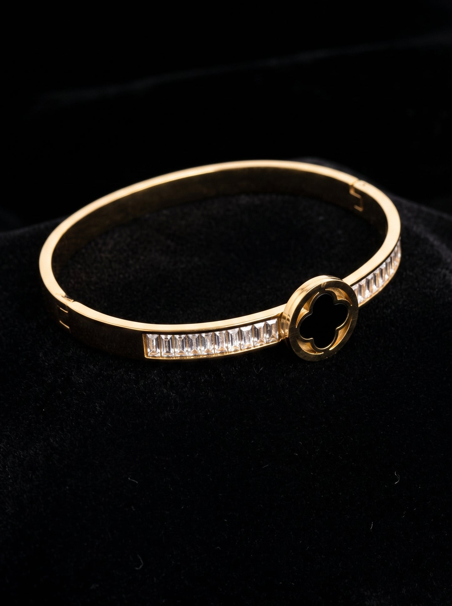 Ladies Bracelet - Antique Oxidized Silver Kada