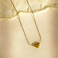 Heart Stainless Steel Lock Pendant Necklace