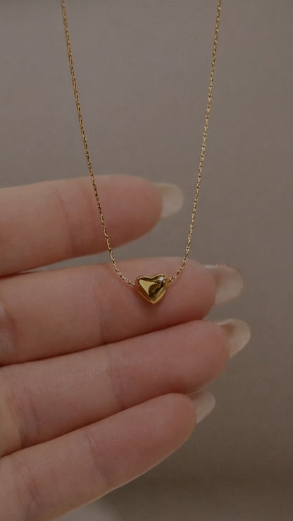 Heart Stainless Steel Lock Pendant Necklace