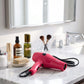 Braun Hair Dryer on bathroom counter