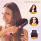 Electric Hair Dryer Brush styling straight hair with curly wave straight results