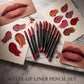 Matte Lip Liner Pencil Set multiple shades with swatches