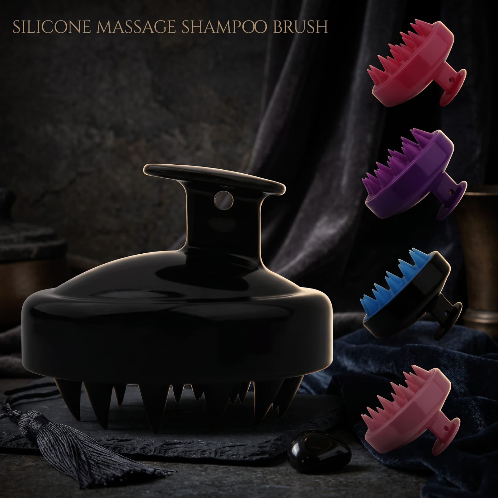Silicone Massage Shampoo Brush structural features