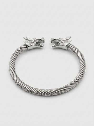 Silver Stainless Steel Bangle