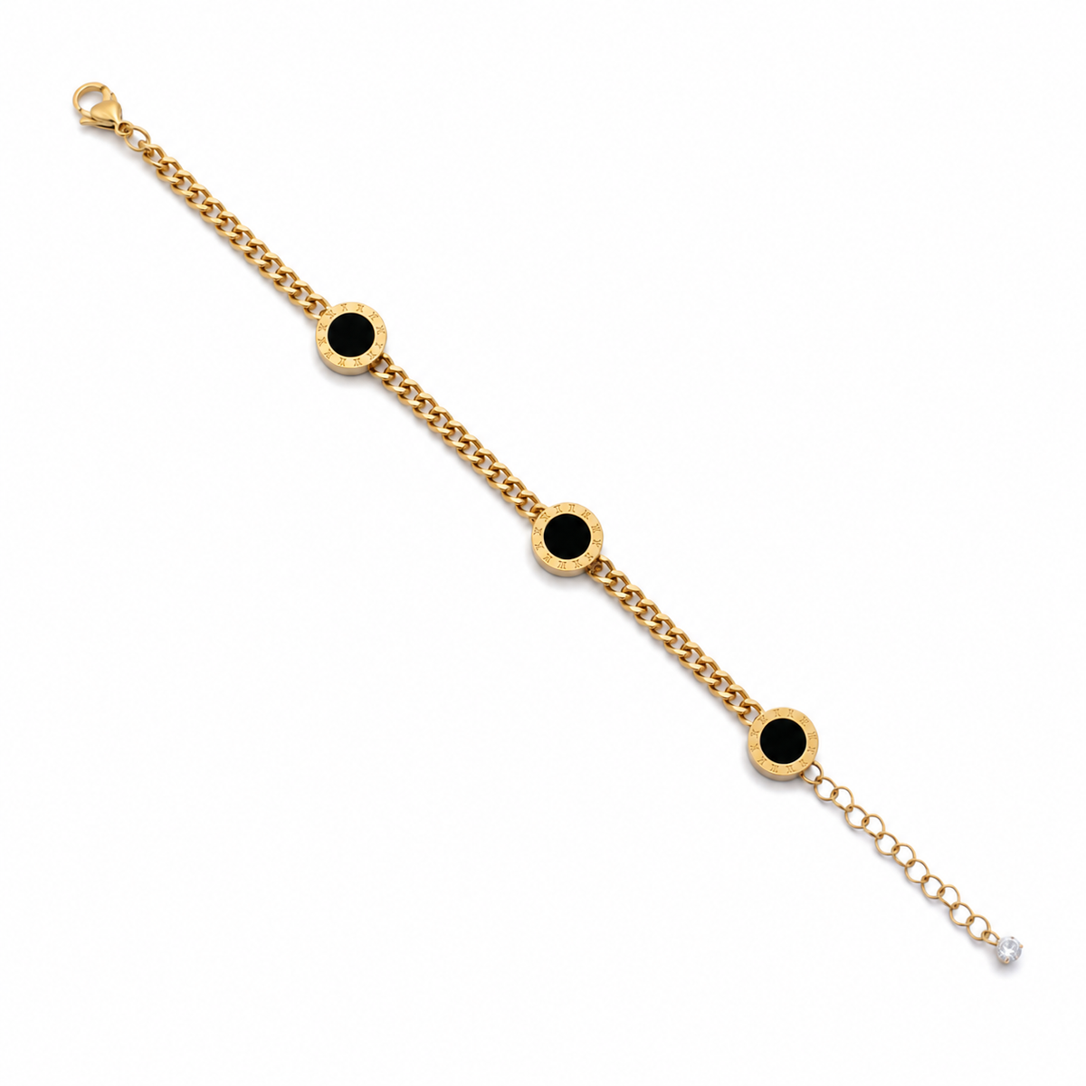 Stainless steel Bracelet - Stackable Thin Rings Set
