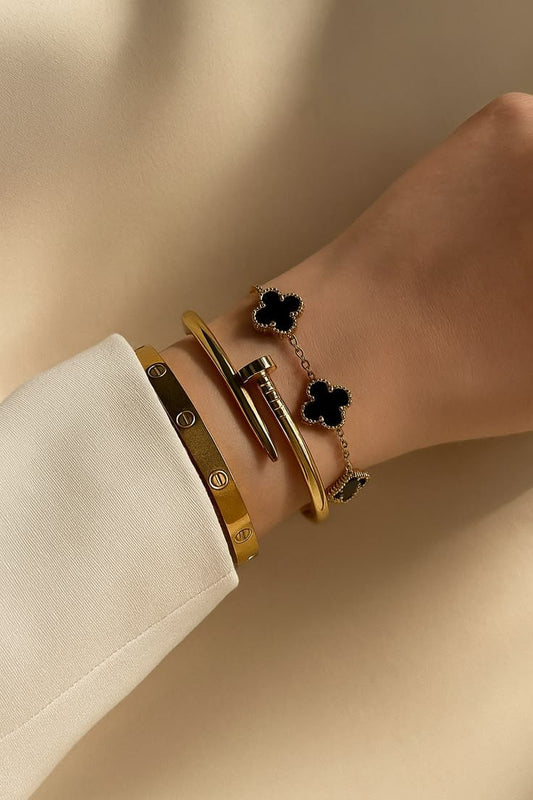 3-Piece Stainless Steel Women’s Bangles Set