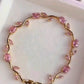 Tulip Bracelet for Women – Elegant Pink Crystal Jewellery